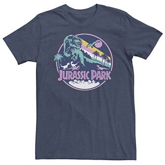 Big & Tall Jurassic Park Retro Rex Scene Tee