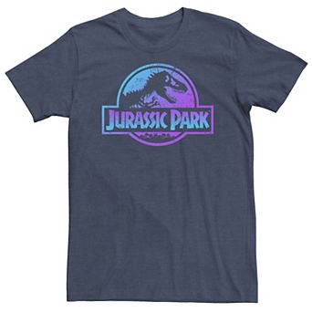 Big & Tall Jurassic Park Blue & Purple Fossil Logo Tee