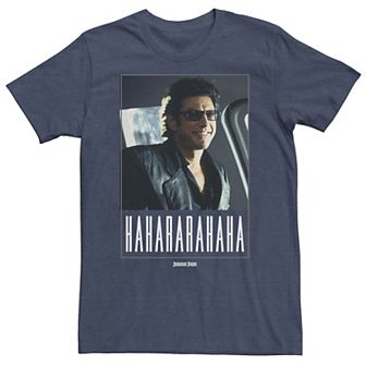 Big & Tall Jurassic Park Ian Malcolm Hahararahaha Tee