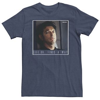Big & Tall Jurassic Park Ian Malcolm Life Finds A Way Tee