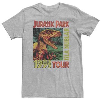 Big & Tall Jurassic Park Isla Nublar 1993 Tour Poster Tee