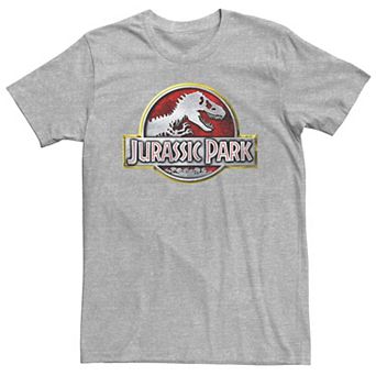 Big & Tall Jurassic Park Chrome Logo Tee
