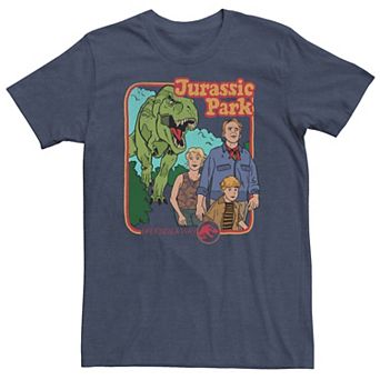 Big & Tall Jurassic Park Vintage Characters Life Finds A Way Tee