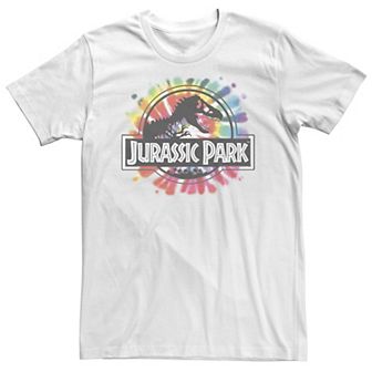 Big & Tall Jurassic Park Classic Logo Tie Dye Tee