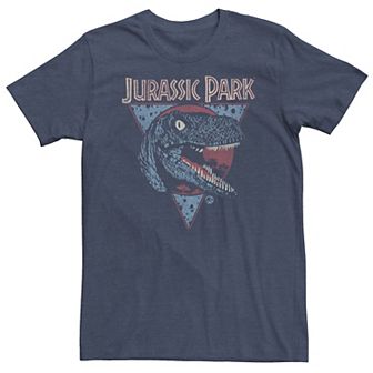 Big & Tall Jurassic Park New Wave Blue Raptor Icon Tee