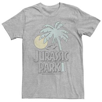 Big & Tall Jurassic Park Sunset Palm Tree Logo Tee
