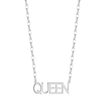 Sunkissed Sterling 14k Gold Over Silver "Queen" Necklace