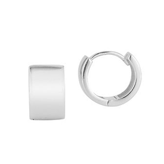 Sunkissed Sterling Thick Hoop Earrings