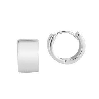 Sunkissed Sterling Thick Hoop Earrings