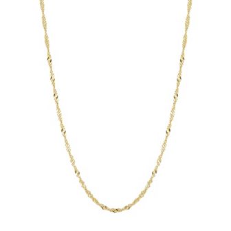 Sunkissed Sterling Singapore Chain Necklace