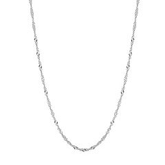 Sterling Silver Chain Necklaces Kohl s