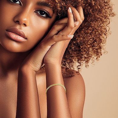 Sunkissed Sterling Sterling Silver 7-in. Curb Chain Bracelet