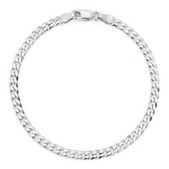 Sunkissed Sterling Sterling Silver 7 in Curb Chain Bracelet