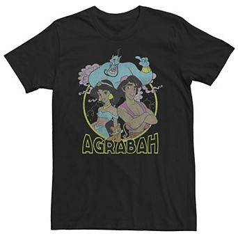 Big & Tall Disney Aladdin Group Shot Agrabah Circle Tee
