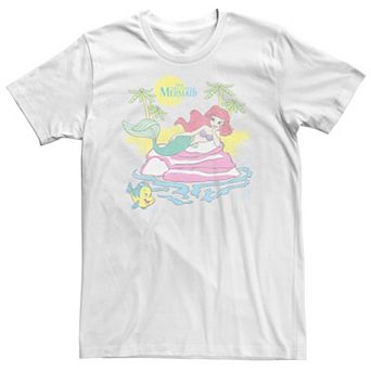 Big & Tall Disney The Little Mermaid Ariel Beach Portrait Tee