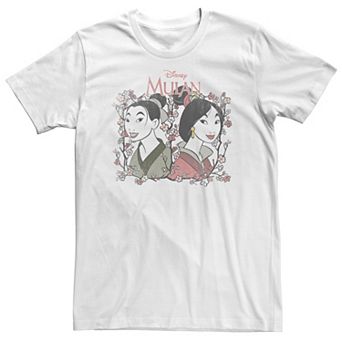 Big & Tall Disney Mulan Reflection Floral Portrait Tee