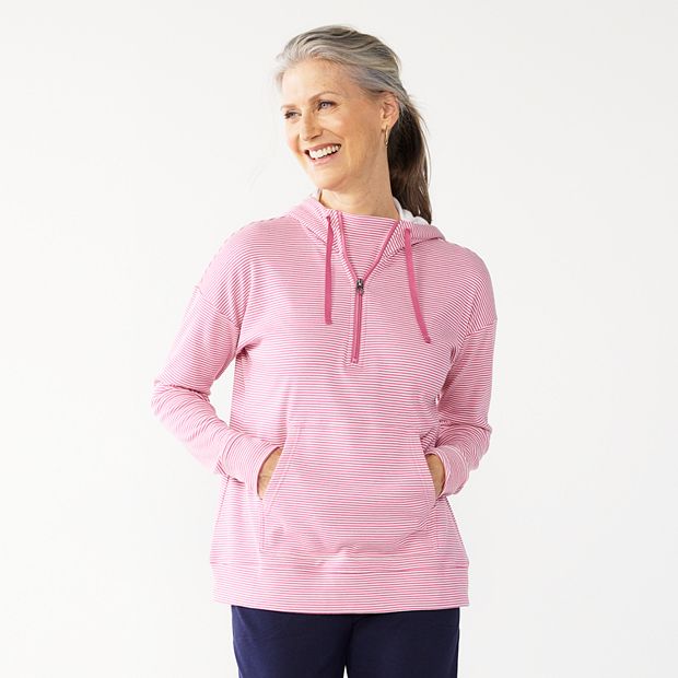 Petite Croft Barrow 1 2 Zip Panel Athleisure Hoodie