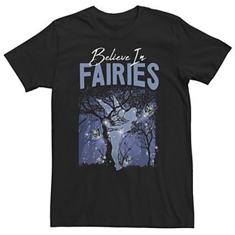 Big & Tall Disney Peter Pan Tinker Bell Believe In Fairies Tee