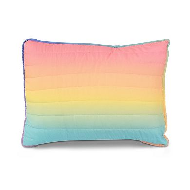 Lush Decor Rainbow Ombre Quilt Set with Shams