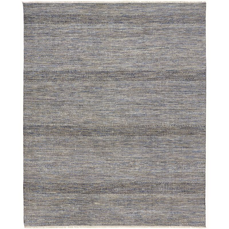 Weave & Wander Caldecott Classic Striped Rug, Grey, 2X3 Ft