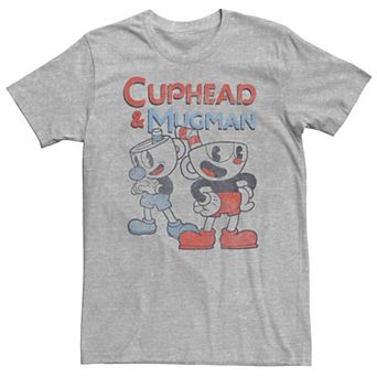 Big & Tall Cuphead And Mugman Dynamic Duo Vintage Tee