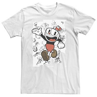 Big & Tall Cuphead Character Sketches Tee