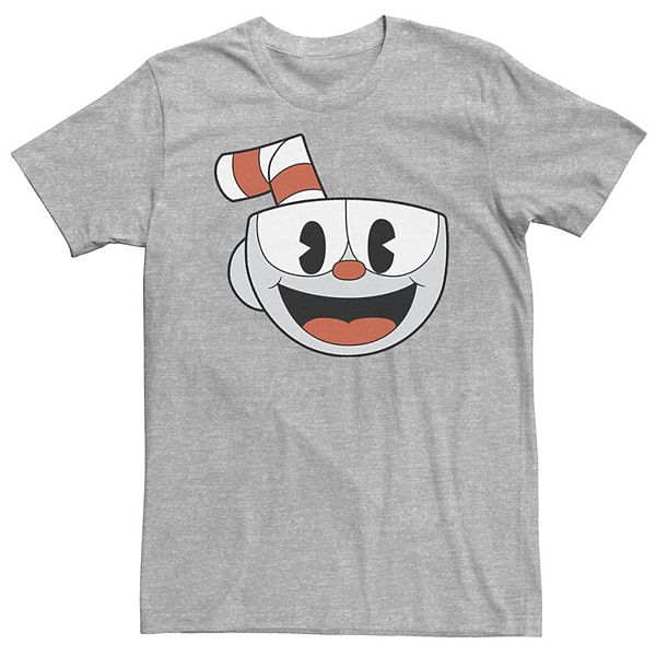 Big & Tall Cuphead Big Smiling Face Video Game Tee