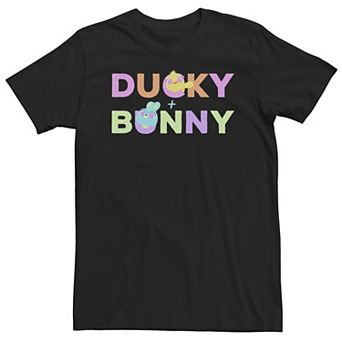 Big & Tall Disney / Pixar Toy Story 4 Ducky & Bunny Colorful Names Logo Tee