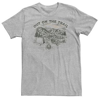Big & Tall "Out On The Trail" Mountain Range Portrait Tee