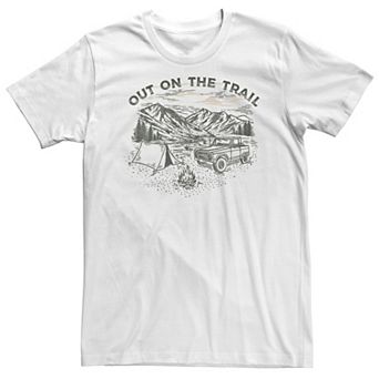 Big & Tall "Out On The Trail" Mountain Range Portrait Tee