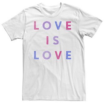Big & Tall Trendy "Love Is Love" Tee