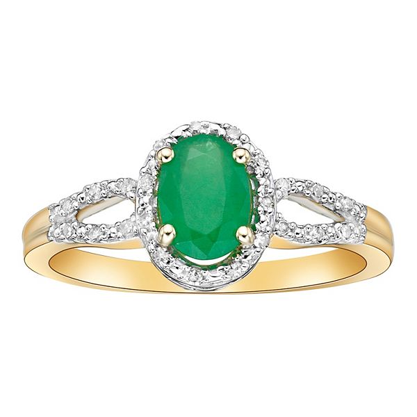 Kohls emerald sale rings