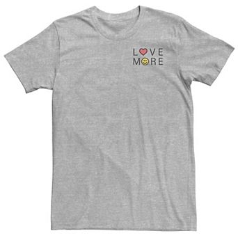 Big & Tall Trendy "Love More" Smile Tee
