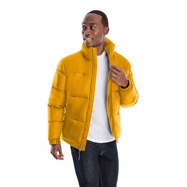 Yellow mens sale puffer jacket