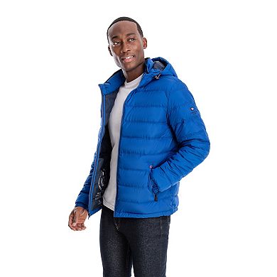 Men's London Fog Hooded Puffer Jacket