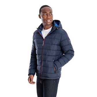 Men's London Fog Hooded Puffer Jacket