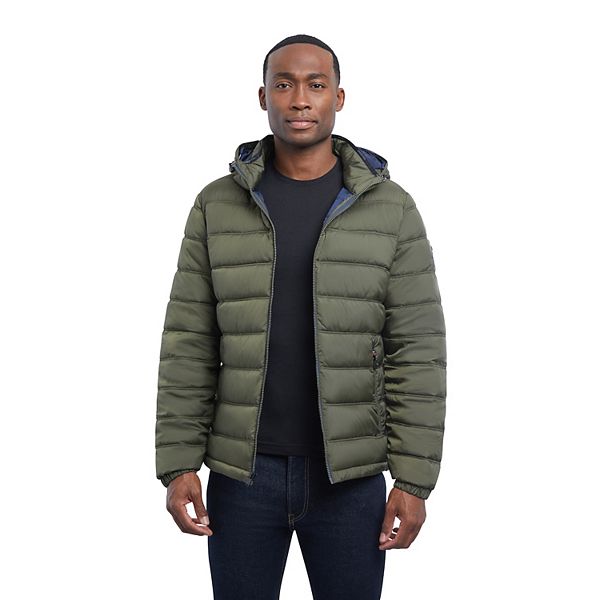 Men's London Fog Hooded Puffer Jacket