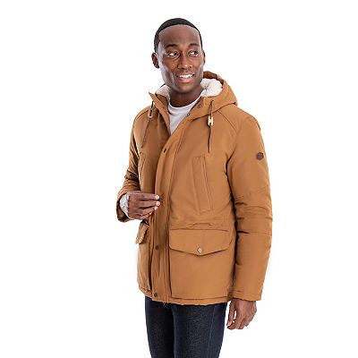 Men s London Fog Sherpa Lined Hooded Parka