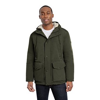 Men's London Fog Sherpa-Lined Hooded Parka