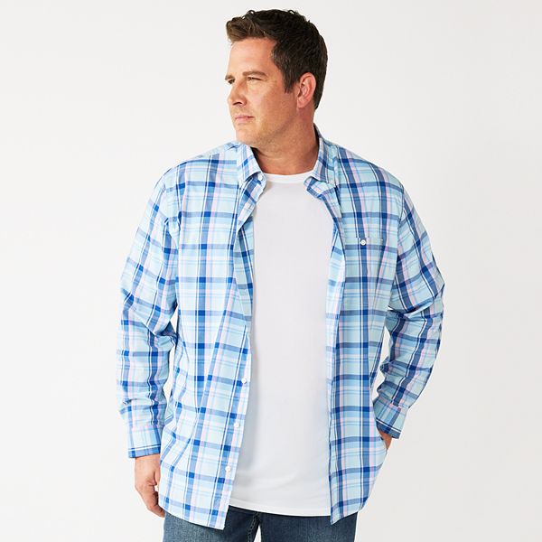 Big & Tall Croft & Barrow® Slim-Fit Performance Button-Down Shirt