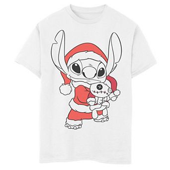 Disney's Lilo & Stitch Boys 8-20 Christmas Stitch Santa Claus Portrait Graphic Tee