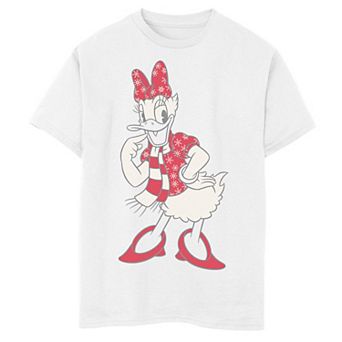 Disney's Daisy Duck Boys 8-20 Christmas Outline Graphic Tee