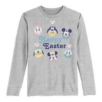 Disney's Mickey Mouse & Friends Boys 8-20 Happy Easter Eggs Long Sleeve Graphic Tee