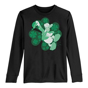 Disney's Mickey Mouse & Friends Boys 8-20 St. Patrick's Day Donald Duck Long Sleeve Graphic Tee