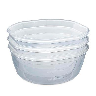 Sterilite Ultra Seal 8.10 Quart Plastic Food Storage Bowl Container, 2 Pack