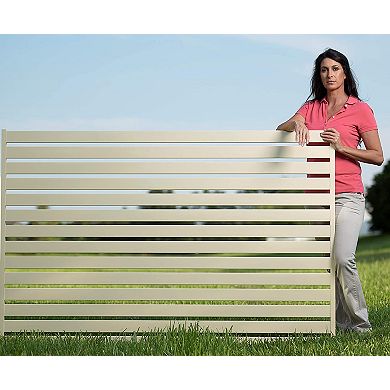 Stratco 8 X 6 Foot Quick Screen Aluminum Horizontal Slat Fence System 