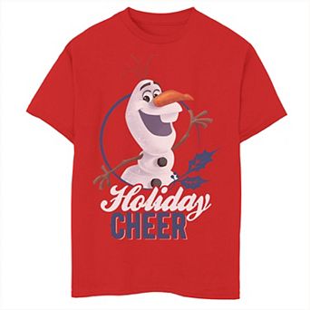Disney's Frozen Boys 8-20 Olaf Holiday Cheer Portrait Graphic Tee