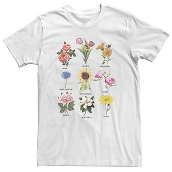 Big & Tall Trendy Flower Chart Tee