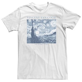 Big & Tall Trendy Vincent van Gogh "The Starry Night" Tee