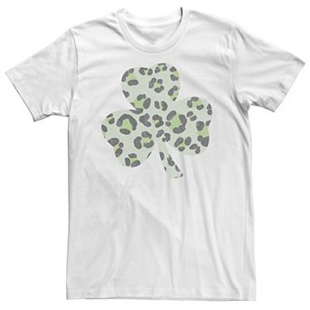 Big & Tall Trendy Cheetah Clover Fill Tee